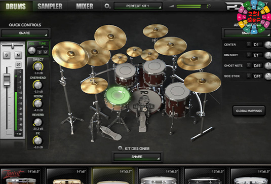 Perfect Drums鼓拓展 Naughty Seal Audio Perfect Drums Factory Library v1.6.0-251编曲网