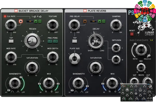 板式混响延时插件 Pulsar Modular P930 Lunar Lander v1.0.6-251编曲网