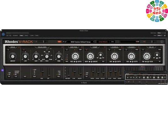 罗德话筒模拟效果器 Rhodes V-Rack v1.1.0 R2R Win （VRack）-251编曲网