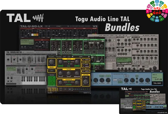 10个合成器&效果器合集 Togu Audio Line Plugins Bundle v2024.11 （包含BassLine DAC Drum Dub-X J-8 Mod Pha Sampler U-NO-LX-V2 G-Verb）-251编曲网