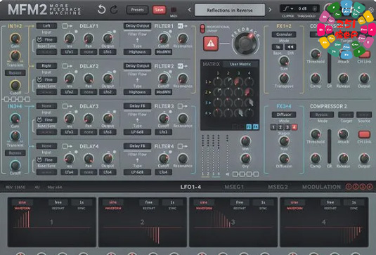 延迟 回声效果器 U-he MFM2 v2.5.1 R2R-251编曲网