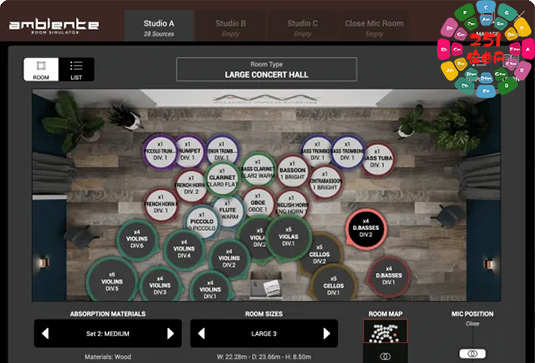 录音环境声学氛围模拟插件 Audio Modeling Ambiente v1.0.1 R2R Win-251编曲网