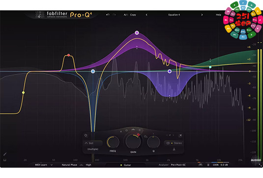 肥波EQ4均衡器 FabFilter Pro-Q 4 v4.0.1 Mac HCiSO （EQ4）-251编曲网