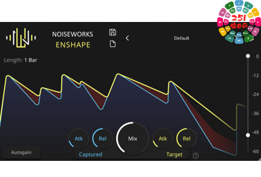 包络式动态处理一体机 NoiseWorksAudio Enshape v1.0.3 REPACK Win （Noise Works Audio）-251编曲网