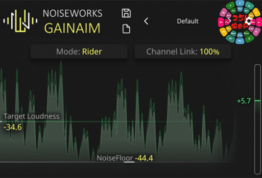 素材音量自动化插件 NoiseWorksAudio GainAim v2.0.0 REPACK Win （Noise Works Audio Gain Aim）-251编曲网