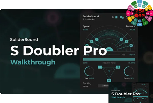 立体声场拓展插件 SoliderSound S Doubler Pro v1.0.0 BUBBiX Win-251编曲网