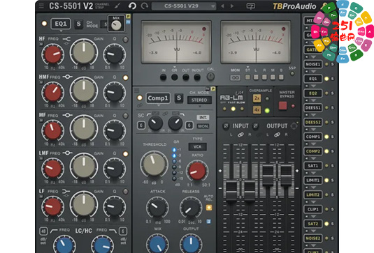 通道条混音插件 TBProAudio CS5501v2 v2.9.5 MacOS-MORiA （TBPro Audio CS5501 v2）-251编曲网