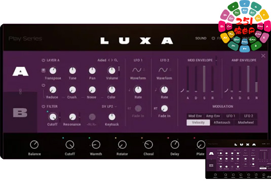 电子流行综合音源 Native Instruments Play Series LUXA-251编曲网