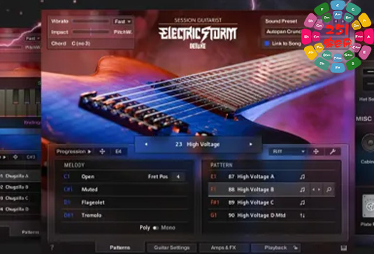 8弦强劲电吉他音源 Session Guitarist Electric Storm Deluxe-251编曲网